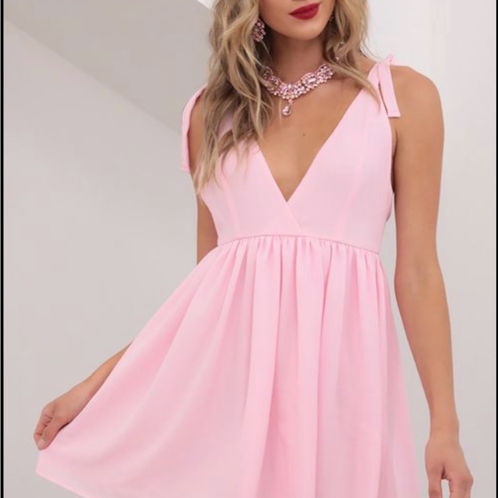 Lucy in the Sky Blush Pink Mini Dress